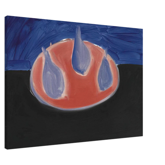 Nicolas de Stael - Poires sur une assiette rose - 1954 Canvas - 20x30 cm / 8x12 inches-canvas