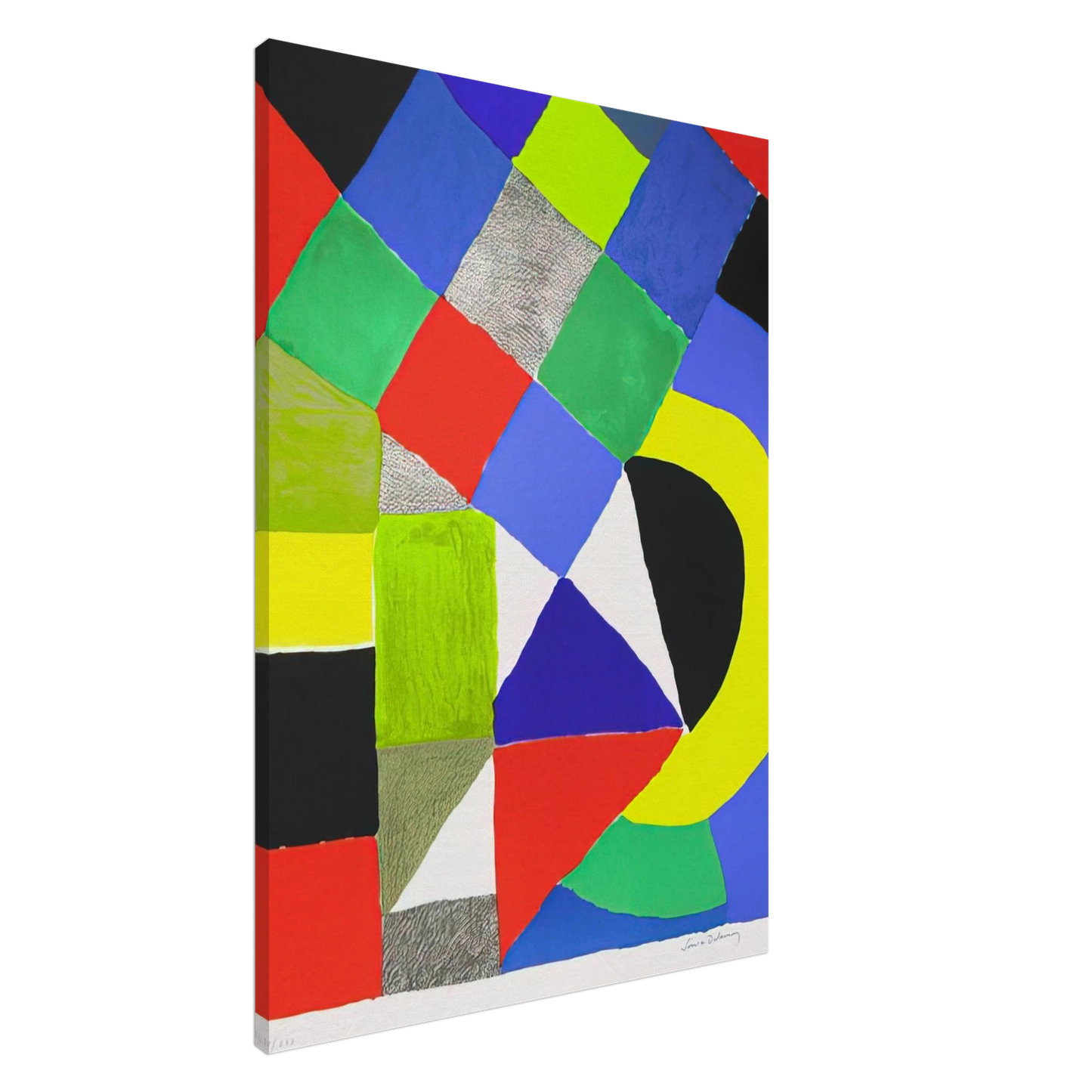 Sonia Delaunay - SQUARES Canvas - 20x30 cm / 8x12 inches-canvas