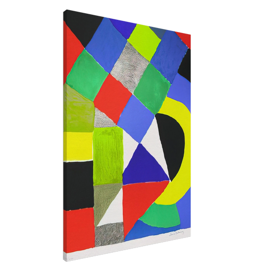 Sonia Delaunay - SQUARES Canvas - 20x30 cm / 8x12 inches-canvas
