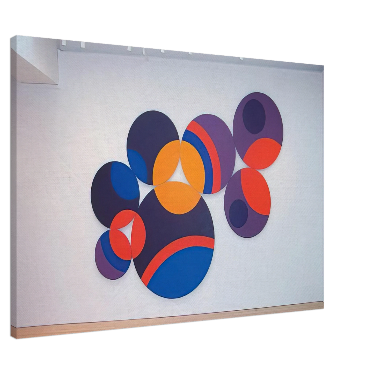Leon Polk Smith - Constellation Twelve Circles - 1969 Canvas - 20x30 cm / 8x12 inches-canvas