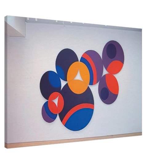 Leon Polk Smith - Constellation Twelve Circles - 1969 Canvas - 20x30 cm / 8x12 inches-canvas