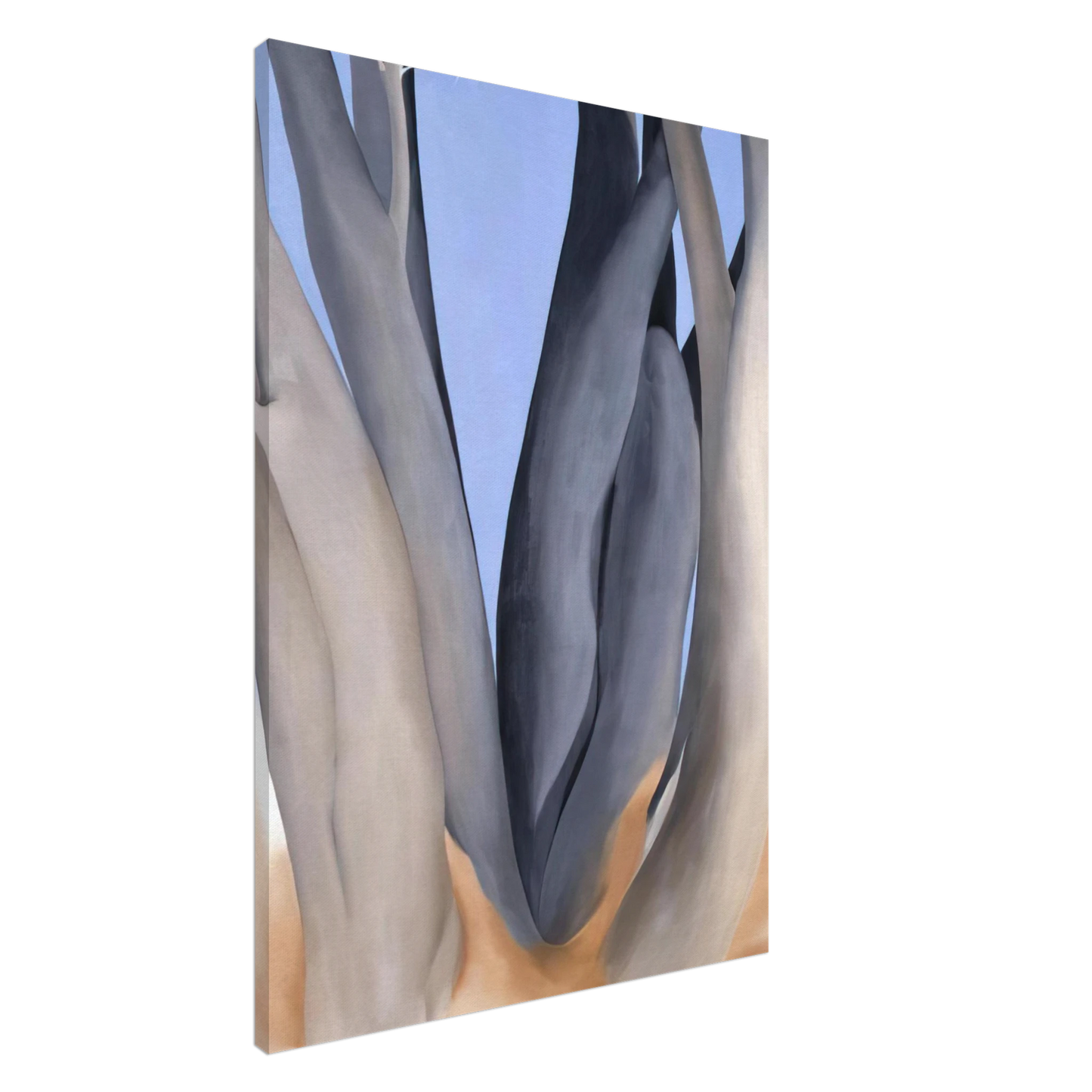 Georgia O'Keeffe - Dark Tree Trunks Canvas - 20x30 cm / 8x12 inches-canvas