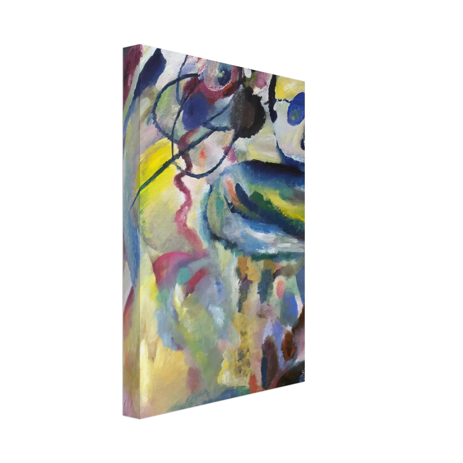 Wassily Kandinsky - PICTURE WITH A CIRCLE 1911 Canvas - 70x100 cm / 28x40 inches-canvas