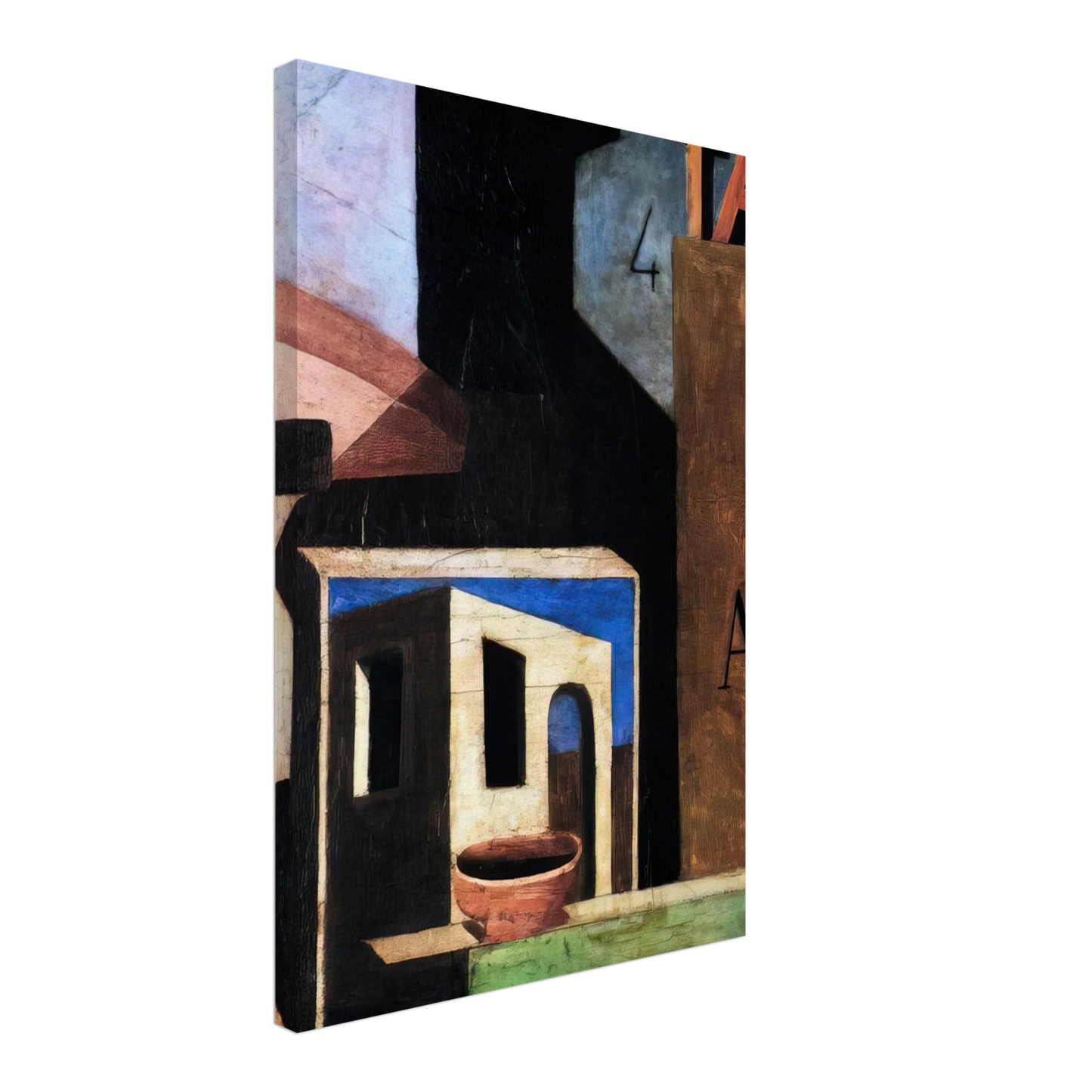 Carlo Carra - LA COMPOSIZIONE TA 1916 Canvas - 70x100 cm / 28x40 inches-canvas