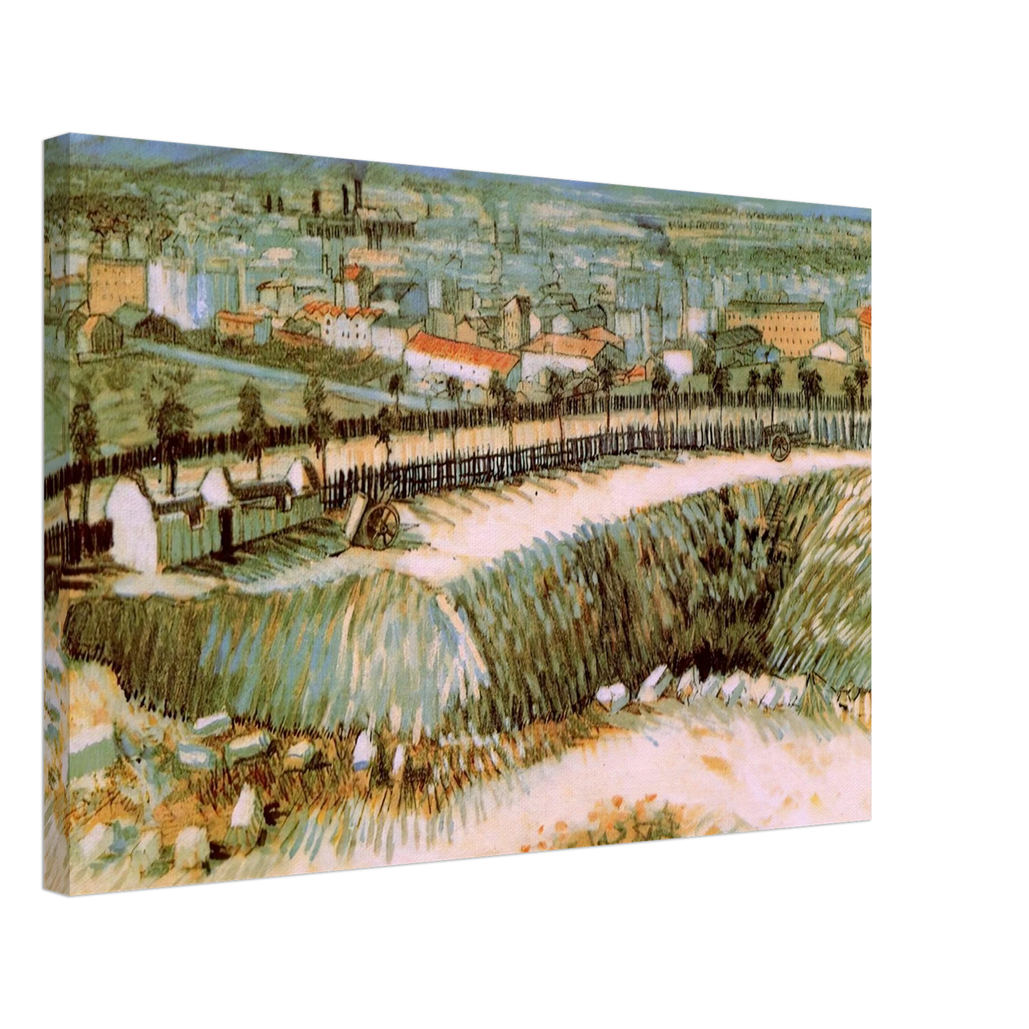 Vincent van Gogh - Outskirts of Paris near Montmartre Canvas - 70x100 cm / 28x40 inches-canvas
