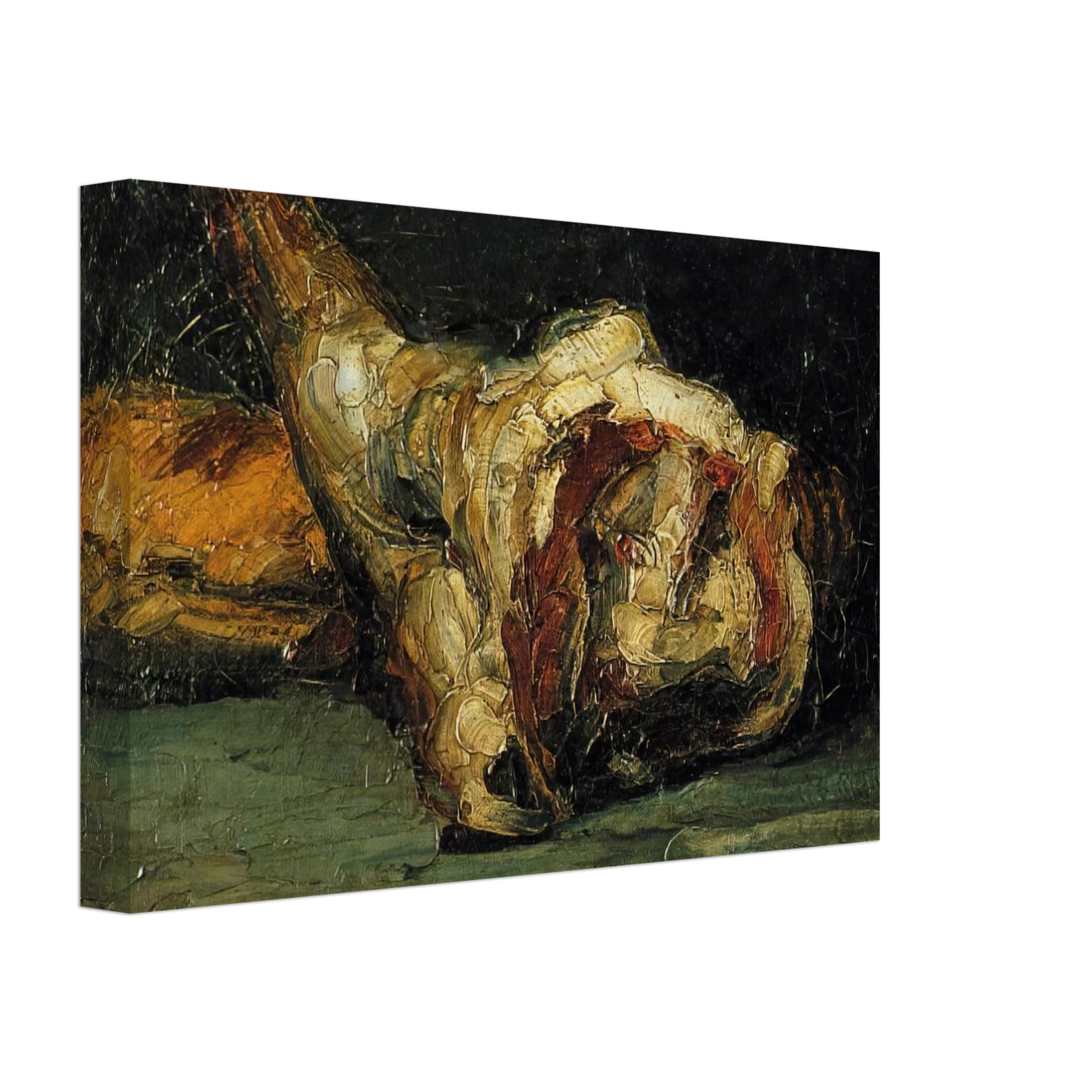 Paul Cezanne - Still Life Bread and Leg of Lamb Canvas - 40x60 cm / 16x24 inches-canvas