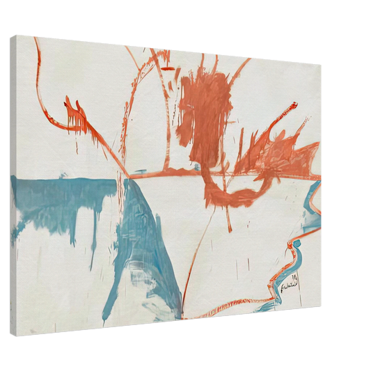 Helen Frankenthaler - French Horizon, 1958- Canvas - 20x30 cm / 8x12 inches-canvas