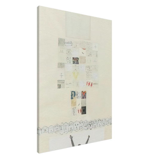 Alighiero Boetti - UNTITLED 1980 Canvas - 20x30 cm / 8x12 inches-canvas