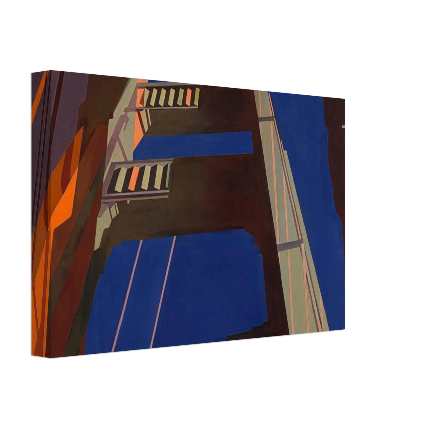 Charles Sheeler - Golden Gate - 1955 Canvas - 40x60 cm / 16x24 inches-canvas