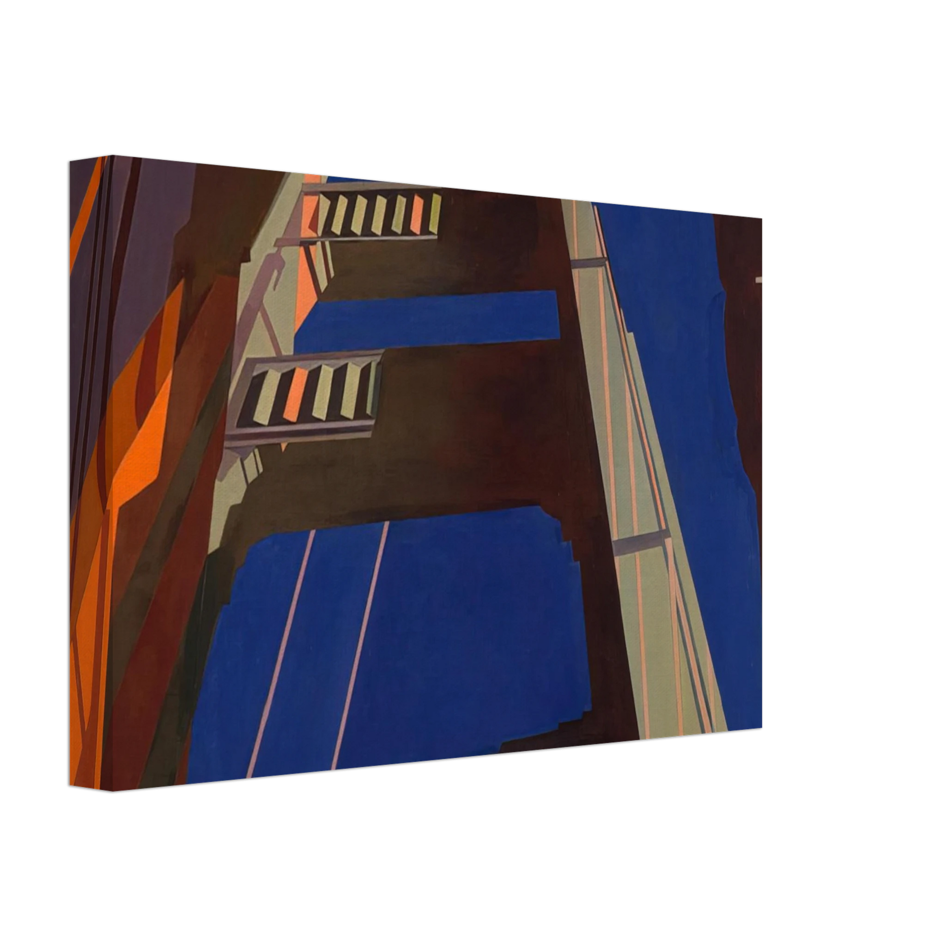 Charles Sheeler - Golden Gate - 1955 Canvas - 40x60 cm / 16x24 inches-canvas