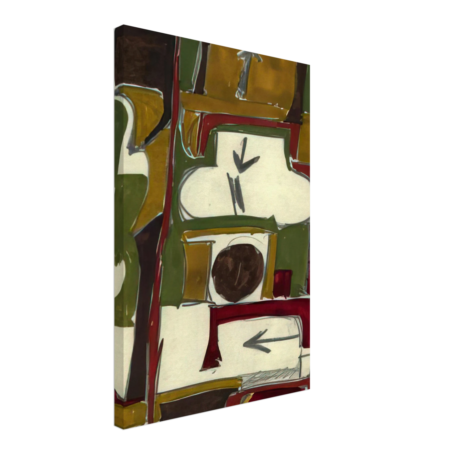 Will Barnet - Untitled - c.1956 United States Canvas - 40x60 cm / 16x24 inches-canvas