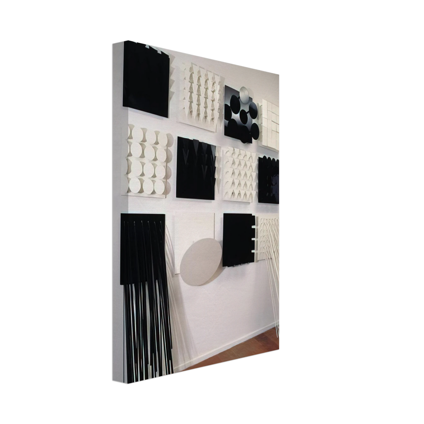 Lygia Pape - Amazonia Black and white - Neo-Concretism Canvas - 40x60 cm / 16x24 inches-canvas