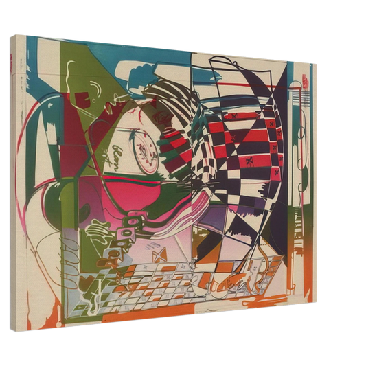 Dieter Roth - Double Somersault - 1972 Canvas - 20x30 cm / 8x12 inches-canvas