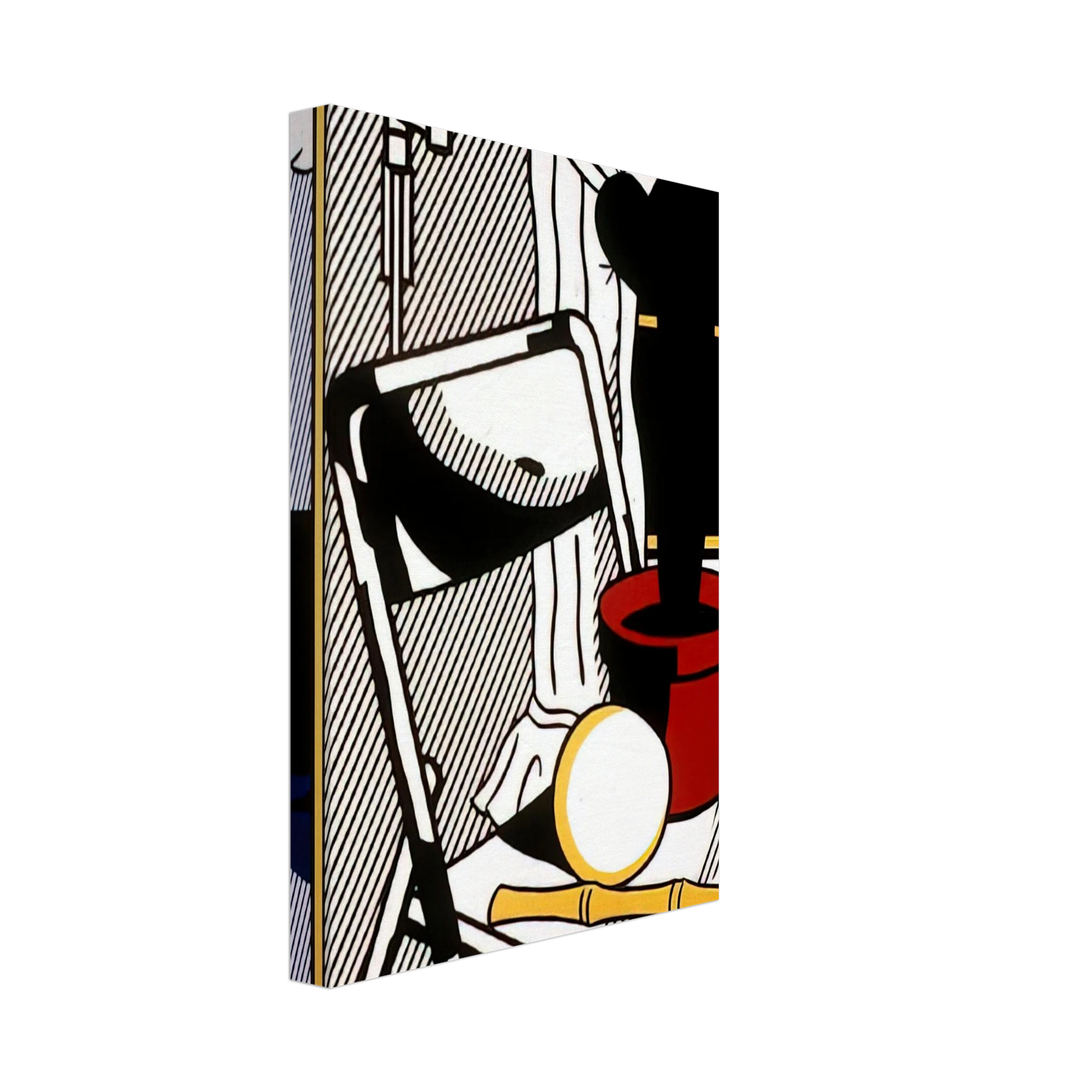 Roy Lichtenstein - INTERIOR WITH CACTUS 1978 Canvas - 40x60 cm / 16x24 inches-canvas