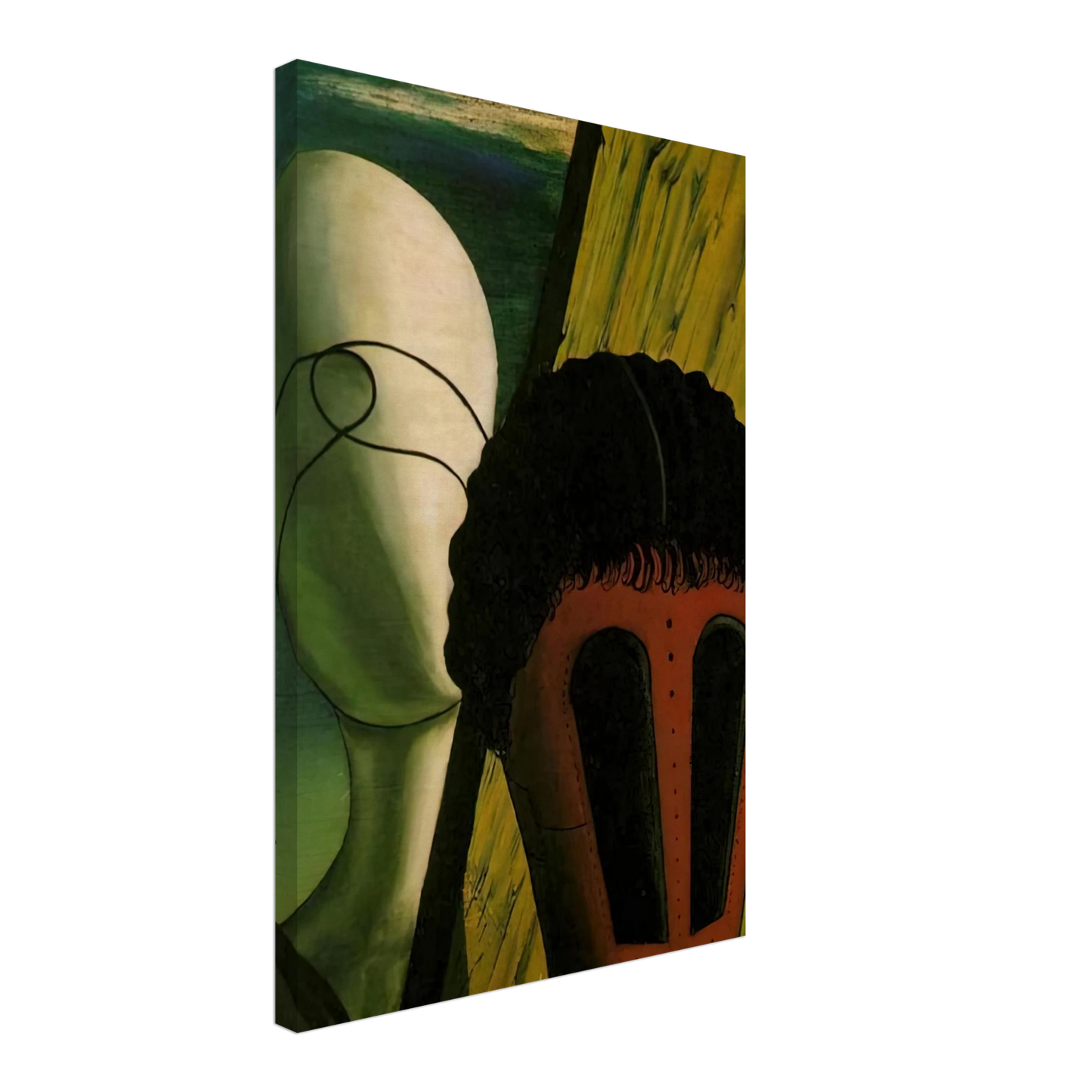 Giorgio de Chirico - TWO HEADS 1918 Canvas - 70x100 cm / 28x40 inches-canvas