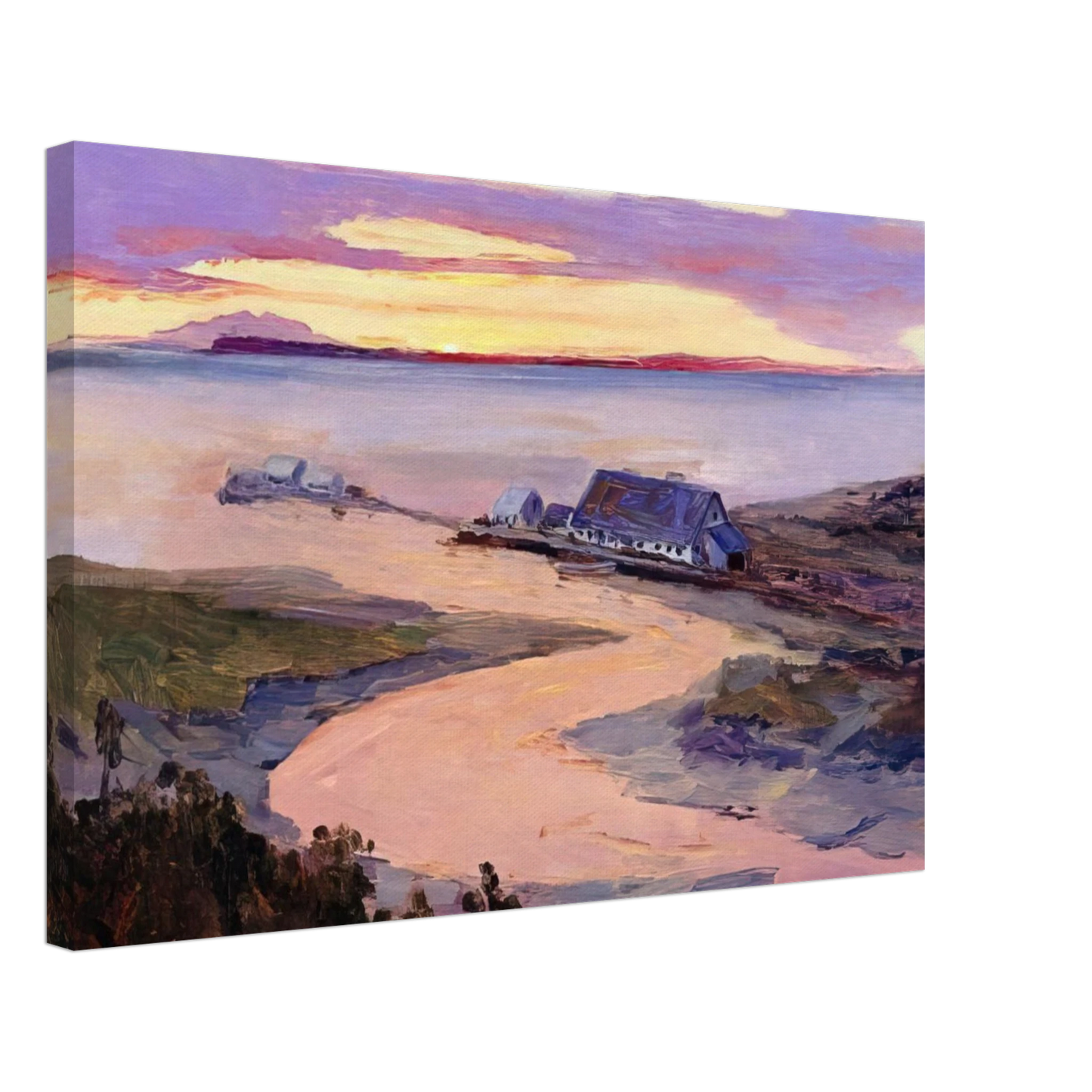 Sydney Laurence - Emard Salmon Cannery - 1915 Canvas - 70x100 cm / 28x40 inches-canvas