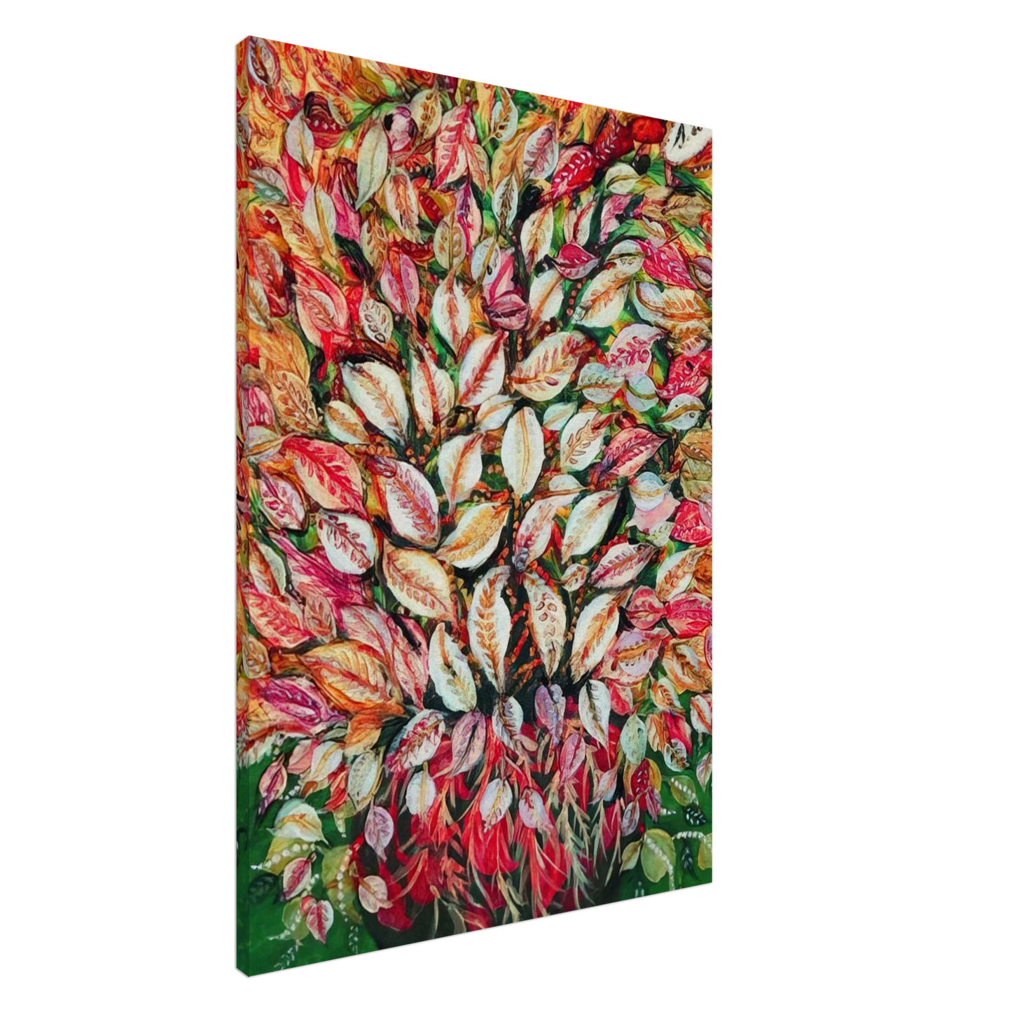 Seraphine Louis - Feuilles - 1928 Canvas - 20x30 cm / 8x12 inches-canvas