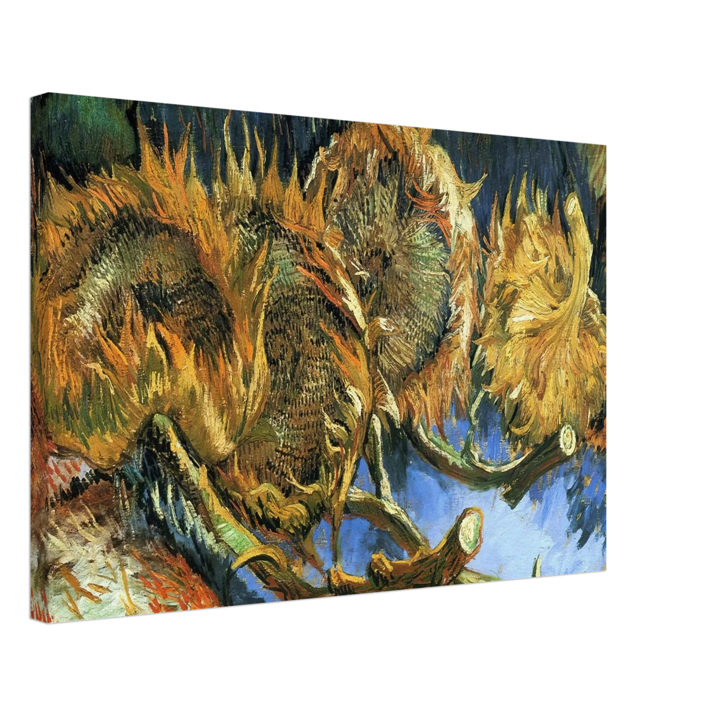 Vincent van Gogh - Still Life with Four Sunflowers Canvas - 70x100 cm / 28x40 inches-canvas