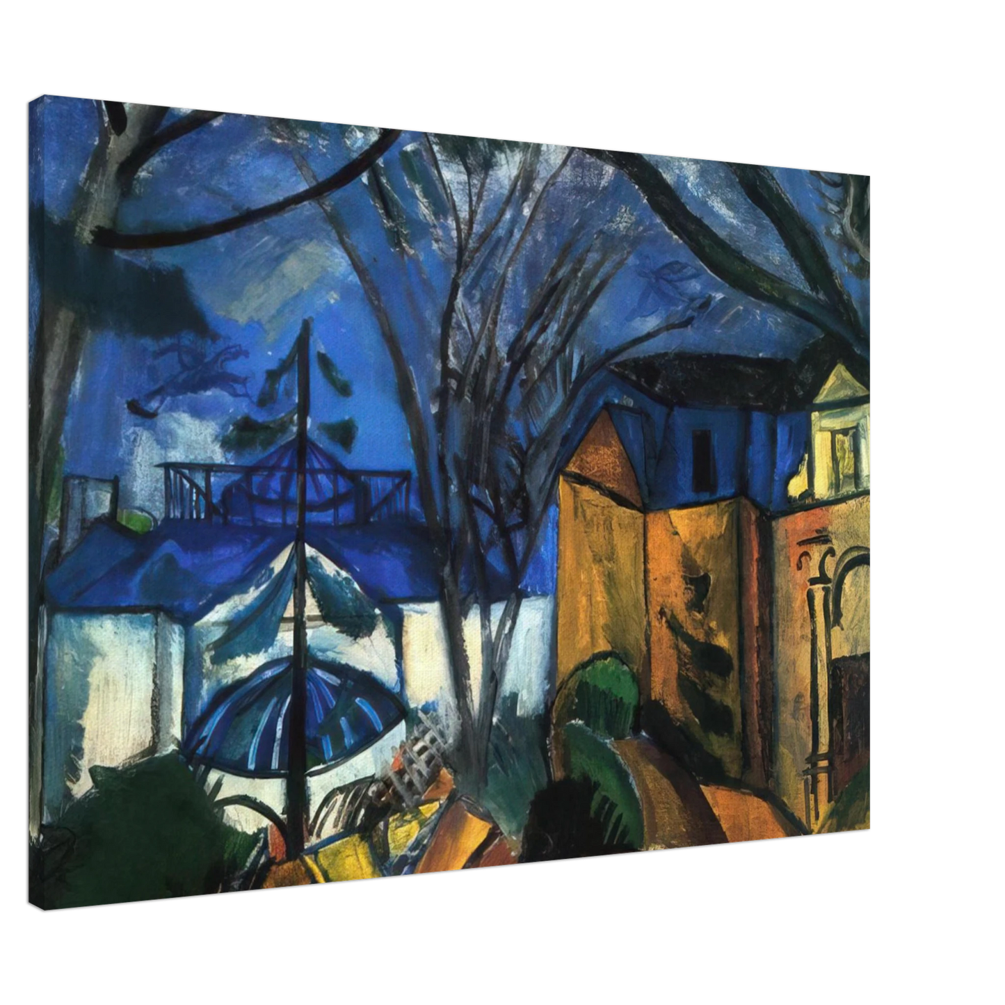 Raoul Dufy - THE BOTANICAL GARDEN 1910 Canvas - 20x30 cm / 8x12 inches-canvas