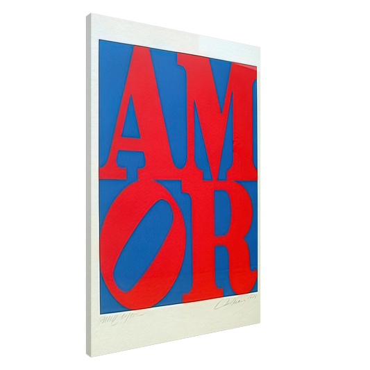 Robert Indiana - Amor Canvas - 20x30 cm / 8x12 inches-canvas