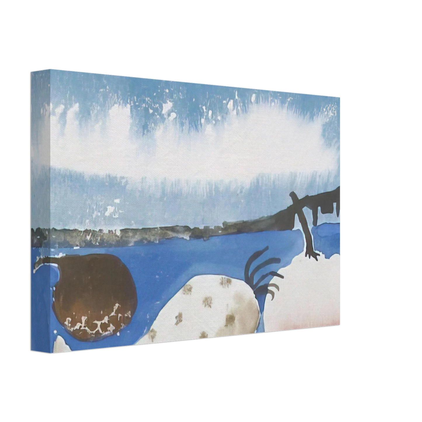 Mary Fedden - Fruit by the shore - 1992 Canvas - 40x60 cm / 16x24 inches-canvas