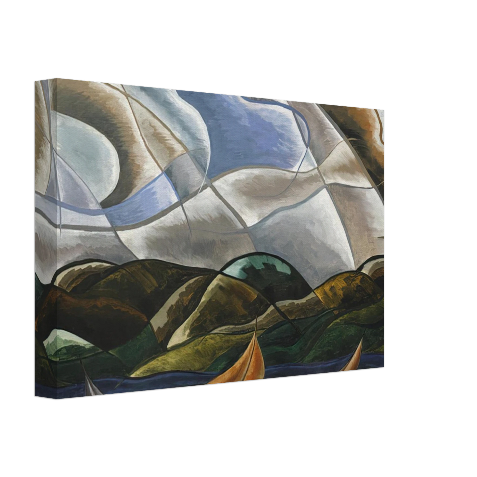 Arthur Dove - Clouds and Water - 1930 Canvas - 70x100 cm / 28x40 inches-canvas