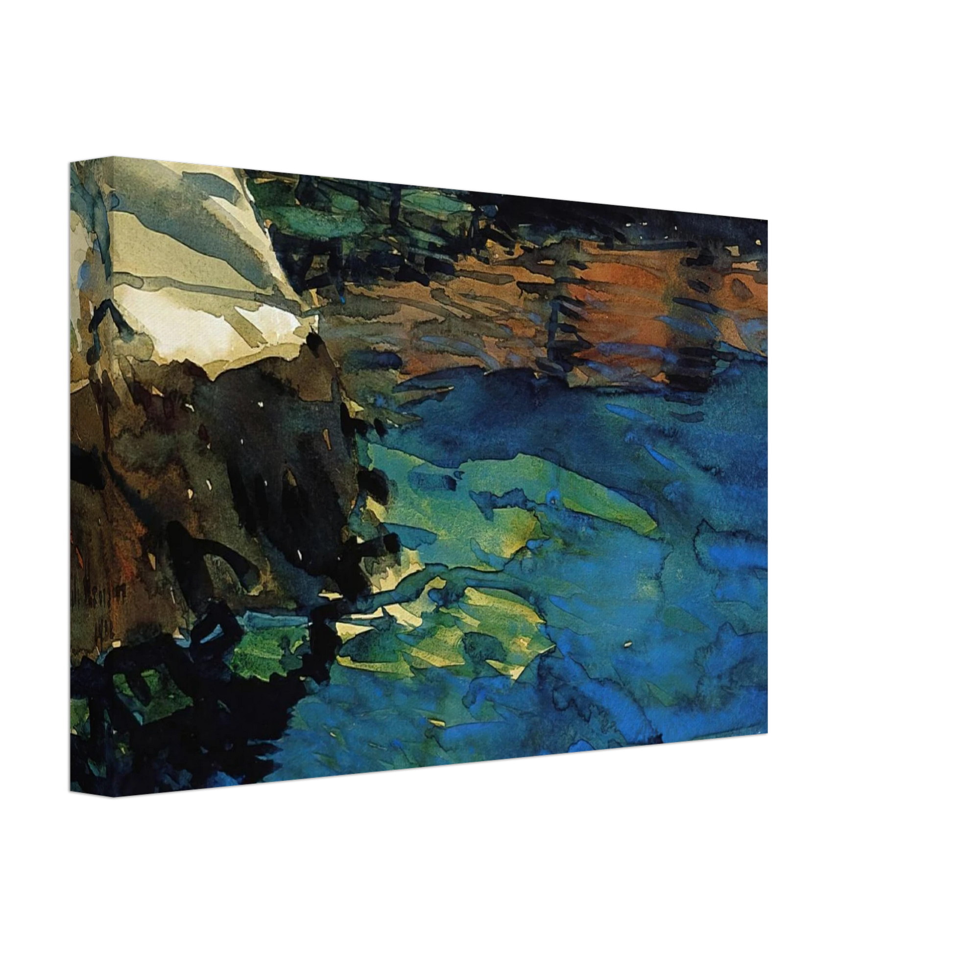 Childe Hassam - The Cove Canvas - 40x60 cm / 16x24 inches-canvas