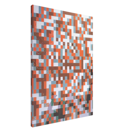 Salvador Dali - CYBERNETIC ODALISUQE HOMAGE TO BELA JULESZ Canvas - 20x30 cm / 8x12 inches-canvas