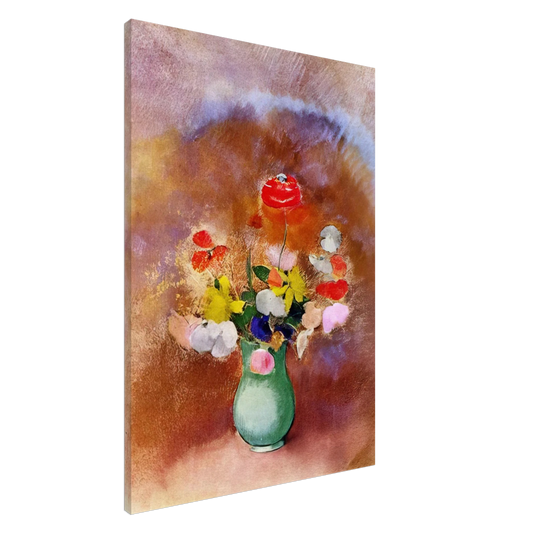 Odilon Redon - POPPIES IN A VASE Canvas - 20x30 cm / 8x12 inches-canvas