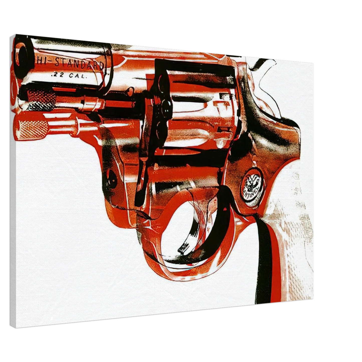 Andy Warhol - Gun Canvas - 20x30 cm / 8x12 inches-canvas