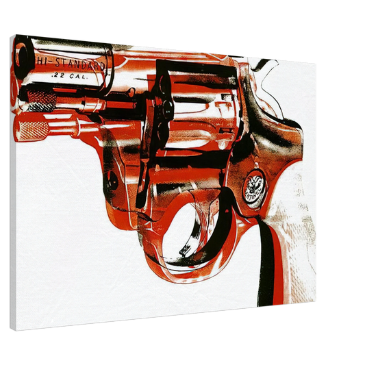 Andy Warhol - Gun Canvas - 20x30 cm / 8x12 inches-canvas