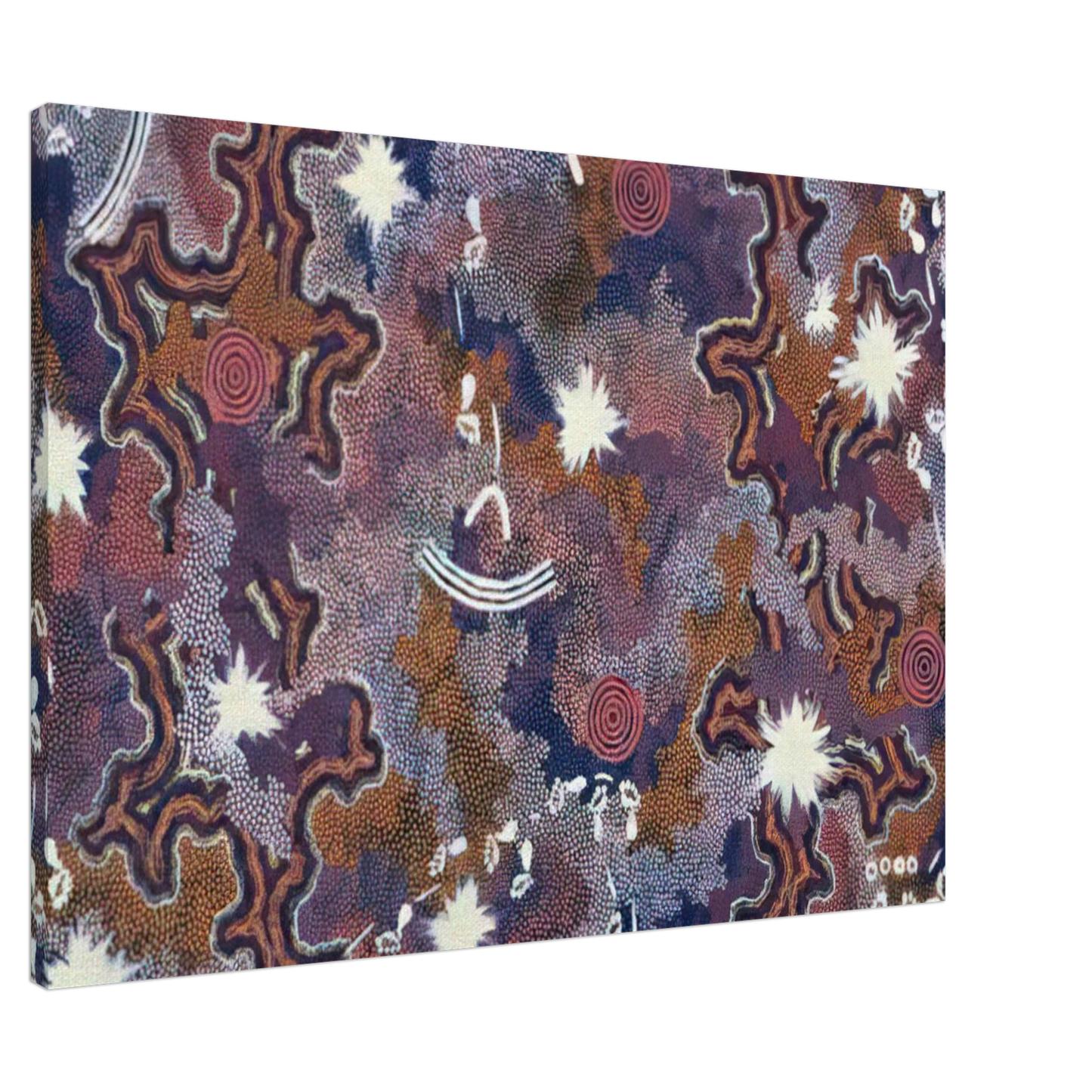 Clifford Possum Tjapaltjarri - Ngarlu - 1994 Canvas - 20x30 cm / 8x12 inches-canvas