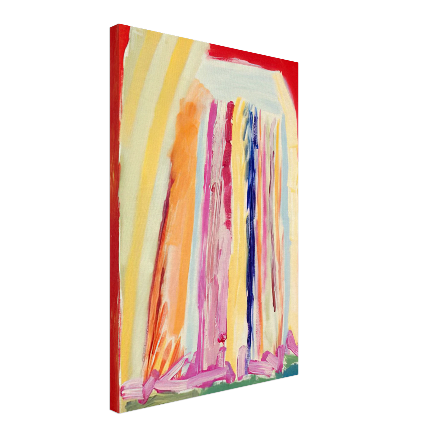 Ronnie Landfield - Red Night - 1973 Canvas - 70x100 cm / 28x40 inches-canvas