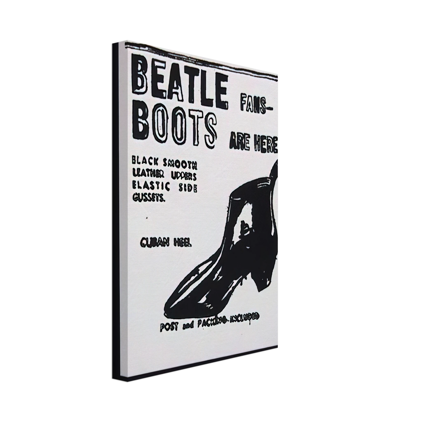 Andy Warhol - Beatle Boots Canvas - 70x100 cm / 28x40 inches-canvas
