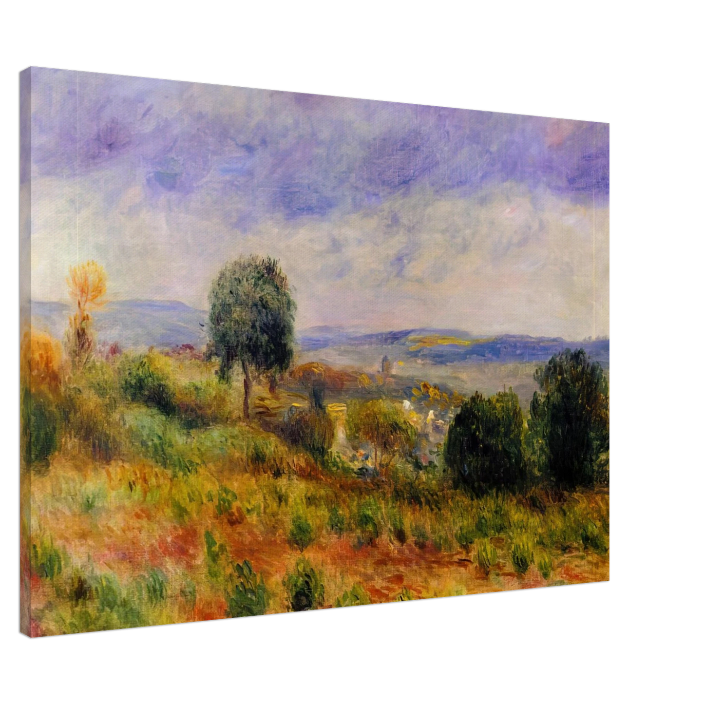 Pierre-Auguste Renoir - Landscape Auvers sur Oise Canvas - 20x30 cm / 8x12 inches-canvas