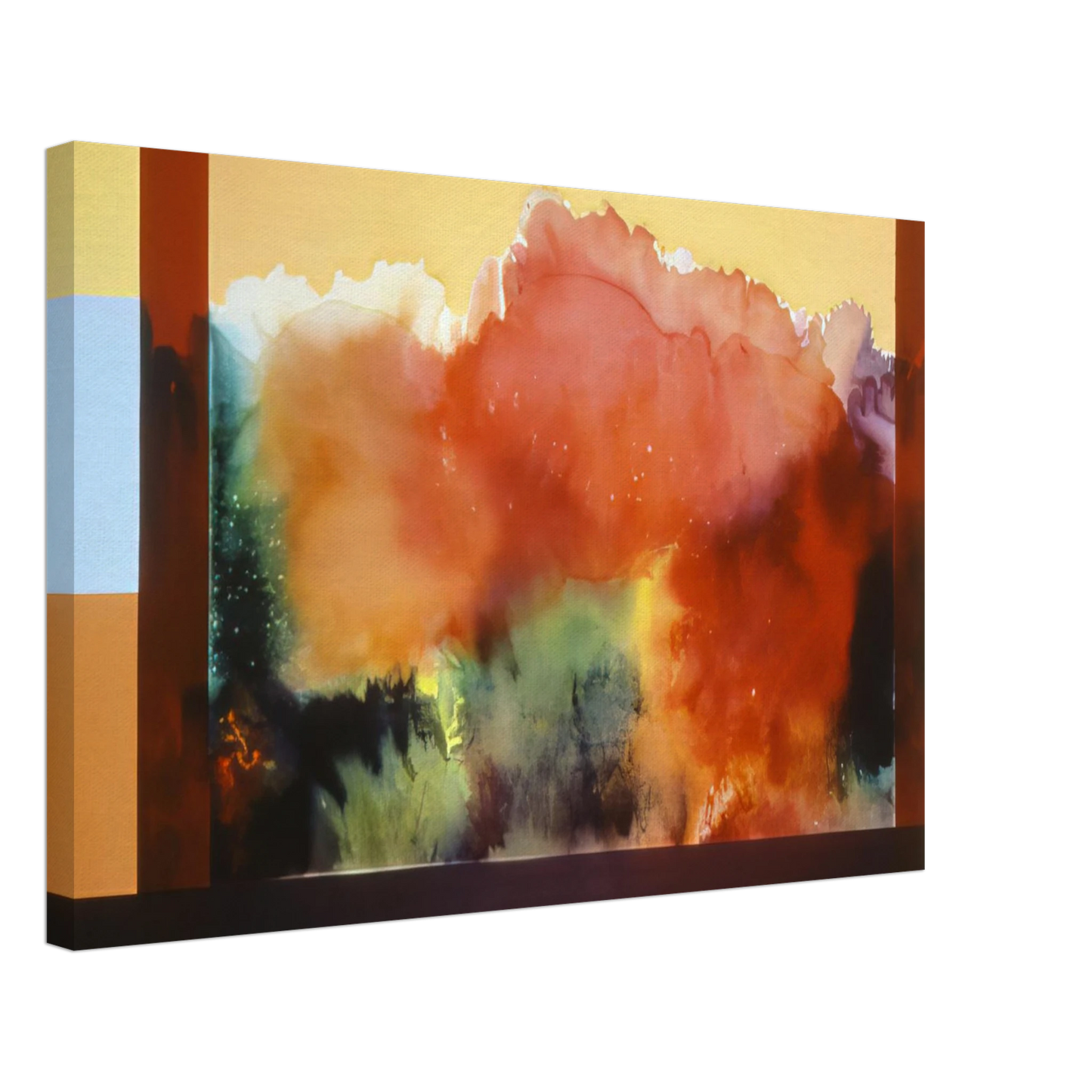 Ronnie Landfield - For The Gypsy and His Daughter - 1985 Canvas - 70x100 cm / 28x40 inches-canvas