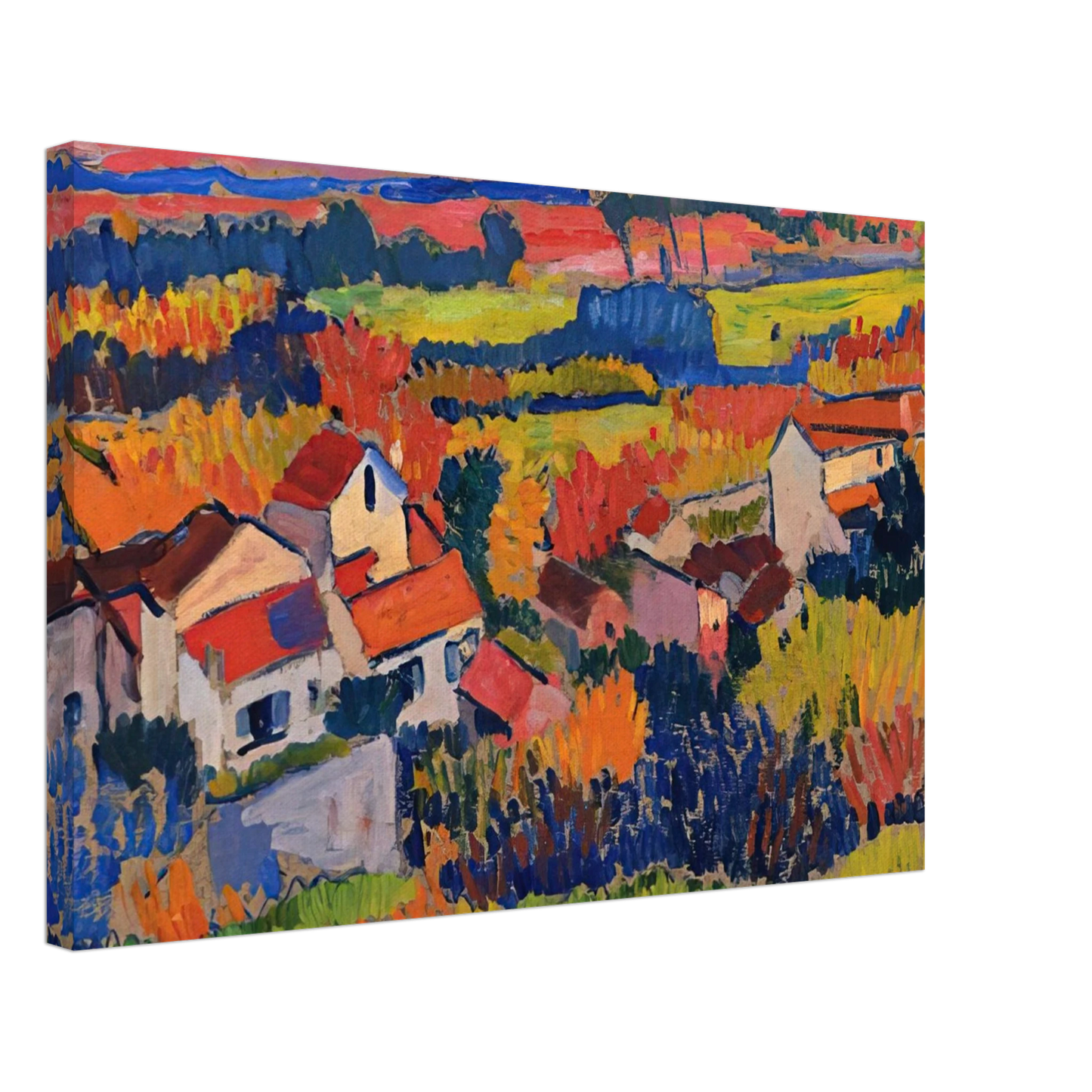 Andre Derain - LANDSCAPE NEAR CHATOU 1904 1 Canvas - 40x60 cm / 16x24 inches-canvas