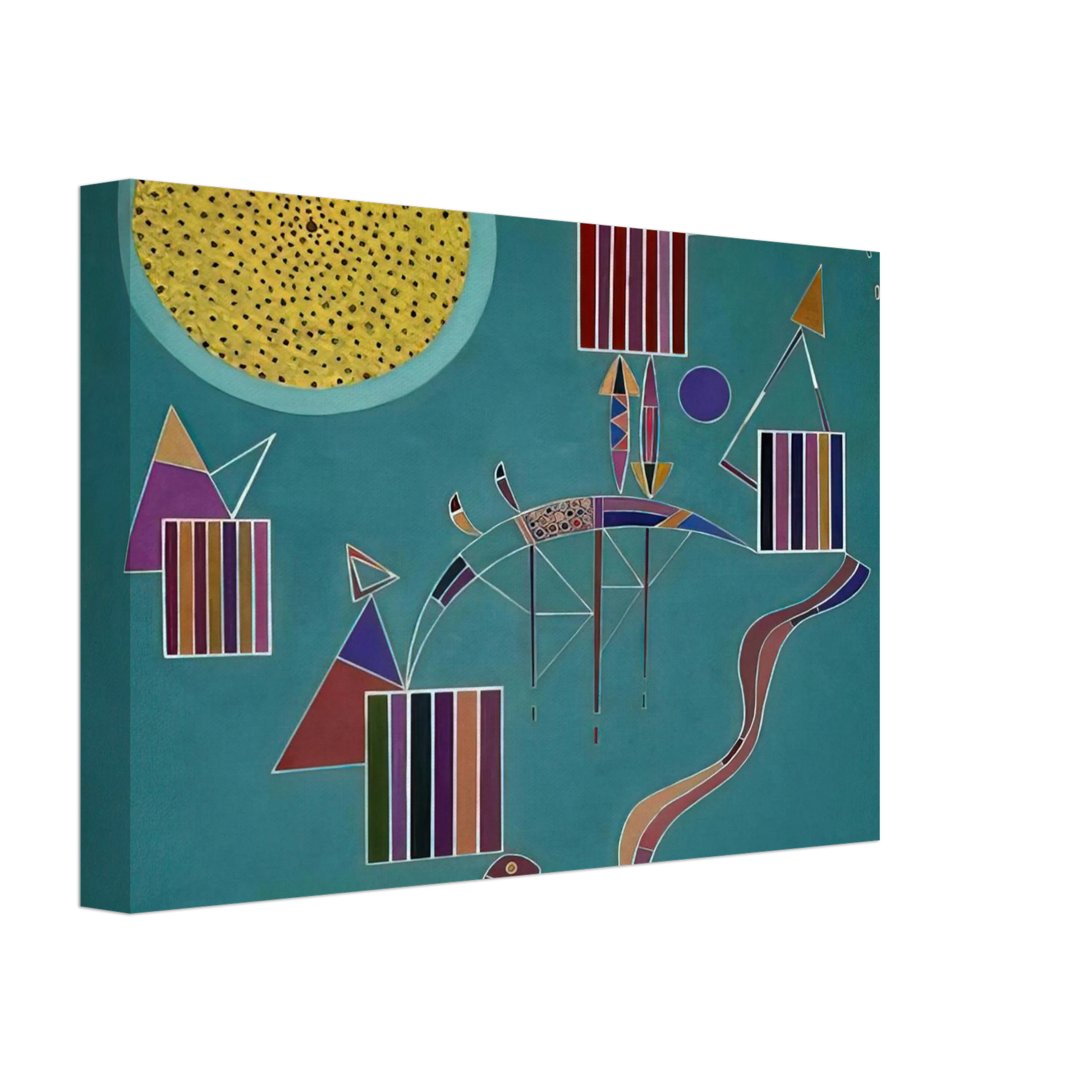 Wassily Kandinsky - INTIME MESSAGE 1942 Canvas - 70x100 cm / 28x40 inches-canvas