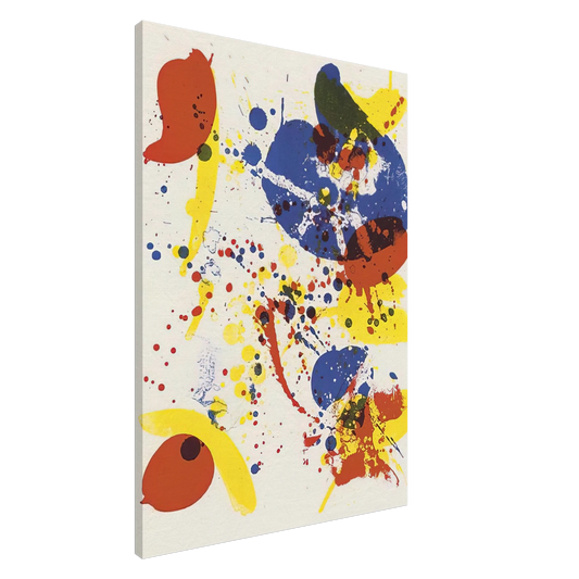 Sam Francis - Untitled  from Pasadena Box   Lembark L62  Canvas - 20x30 cm / 8x12 inches-canvas