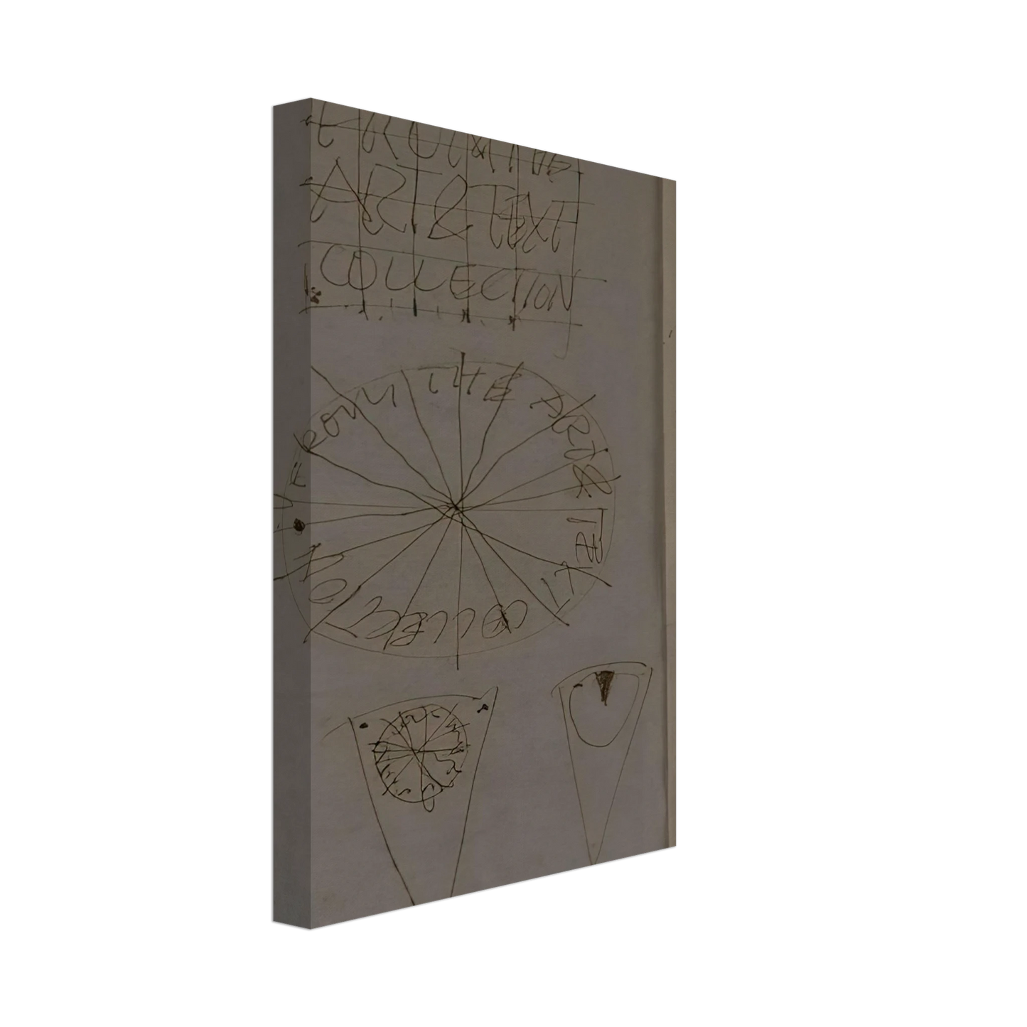 Billy Apple - A Piece of the Pie - Conceptual Art Canvas - 70x100 cm / 28x40 inches-canvas