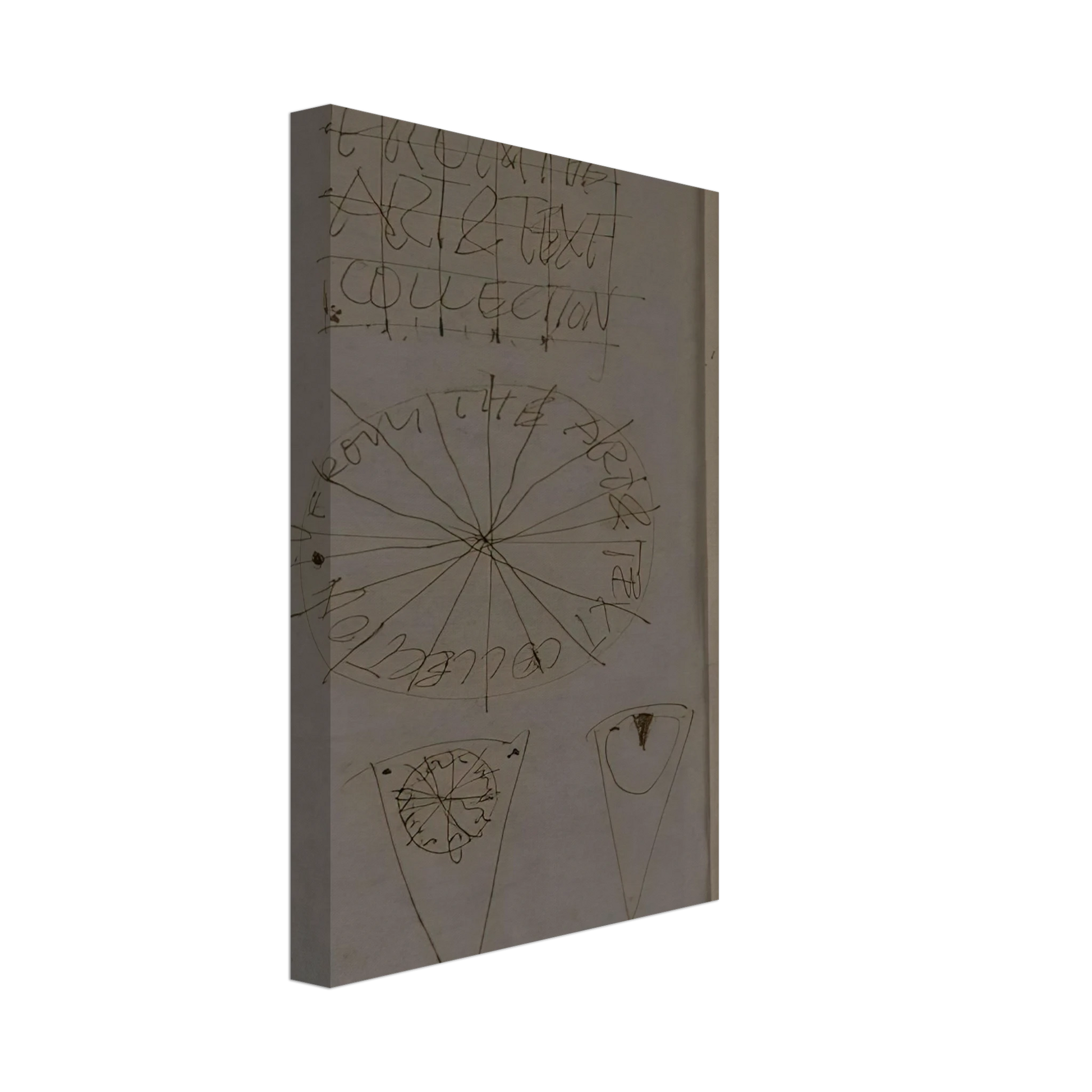 Billy Apple - A Piece of the Pie - Conceptual Art Canvas - 70x100 cm / 28x40 inches-canvas