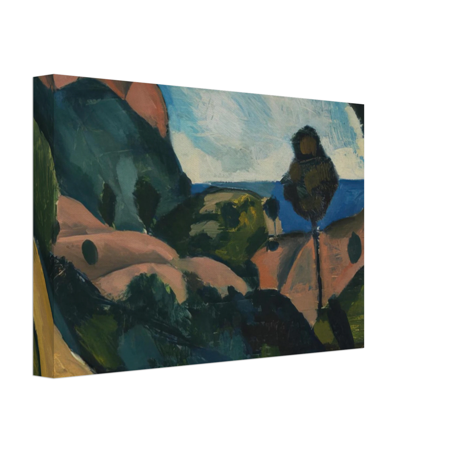 Andre Derain - LANDSCAPE NEAR CASSIS 1907 Canvas - 40x60 cm / 16x24 inches-canvas