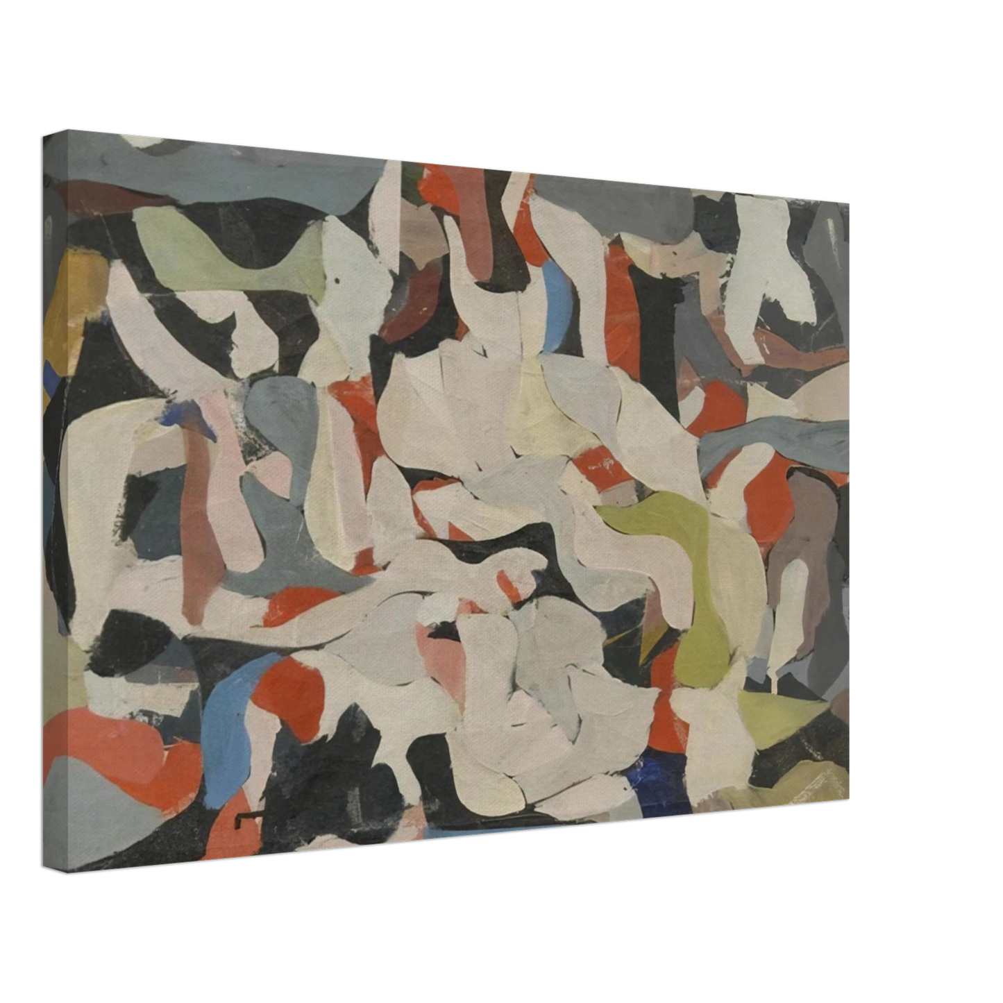 Robert Goodnough - Untitled - Abstract Expressionism Canvas - 70x100 cm / 28x40 inches-canvas