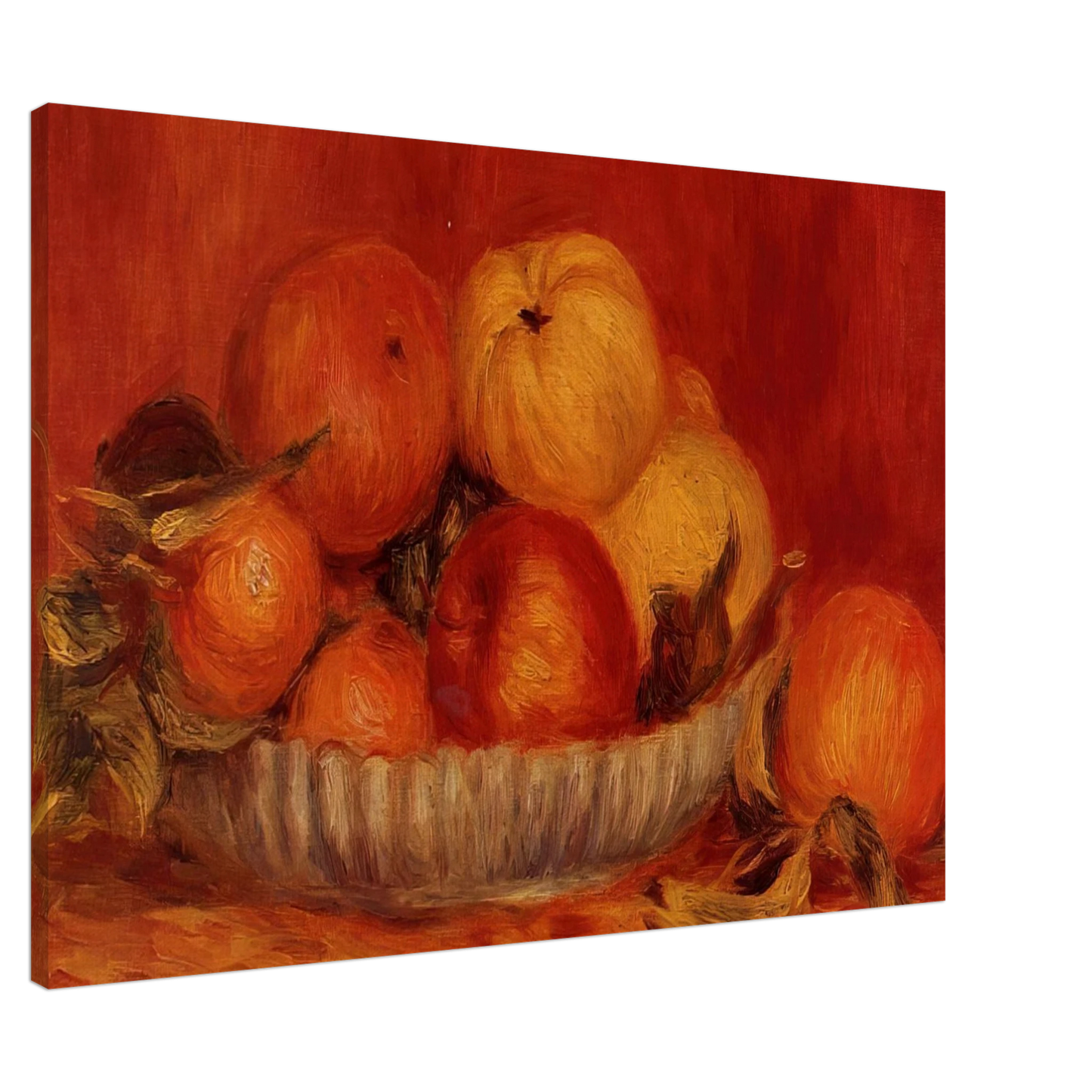 Pierre-Auguste Renoir - Still Life with Apples and Oranges Canvas - 20x30 cm / 8x12 inches-canvas