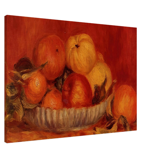 Pierre-Auguste Renoir - Still Life with Apples and Oranges Canvas - 20x30 cm / 8x12 inches-canvas