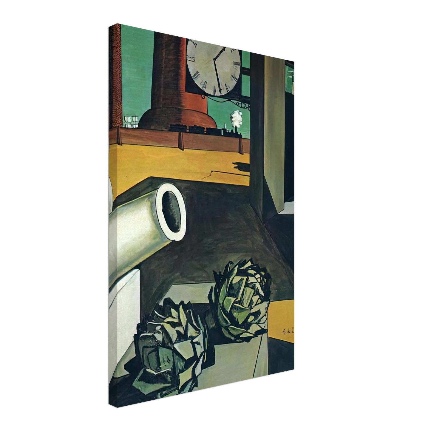 Giorgio de Chirico - THE CONQUEST OF THE PHILOSOPHER 1914 Canvas - 40x60 cm / 16x24 inches-canvas