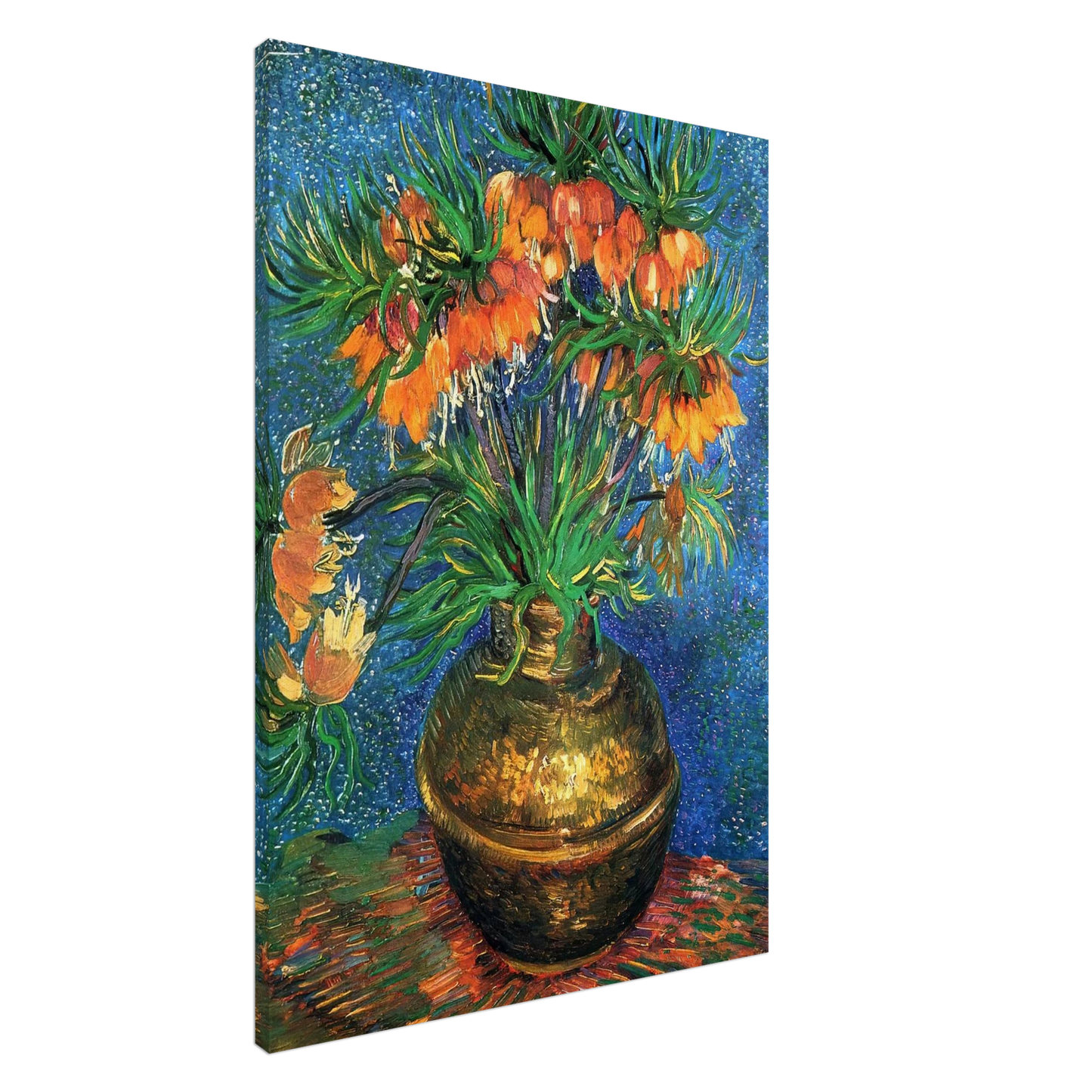 Vincent van Gogh - Fritillaries in a Copper Vase Canvas - 20x30 cm / 8x12 inches-canvas