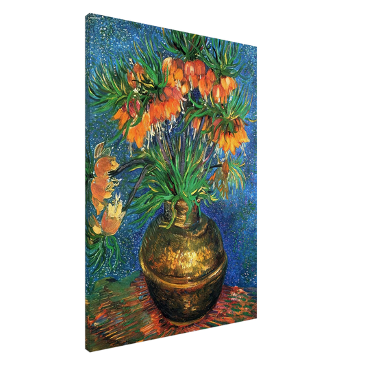 Vincent van Gogh - Fritillaries in a Copper Vase Canvas - 20x30 cm / 8x12 inches-canvas