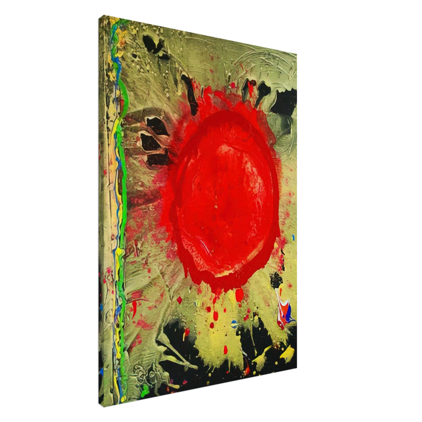 John Hoyland - Warrior Universe - 2010 Canvas - 20x30 cm / 8x12 inches-canvas