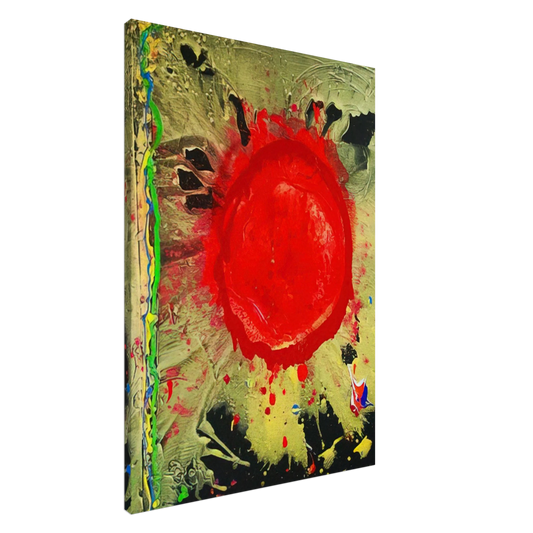 John Hoyland - Warrior Universe - 2010 Canvas - 20x30 cm / 8x12 inches-canvas